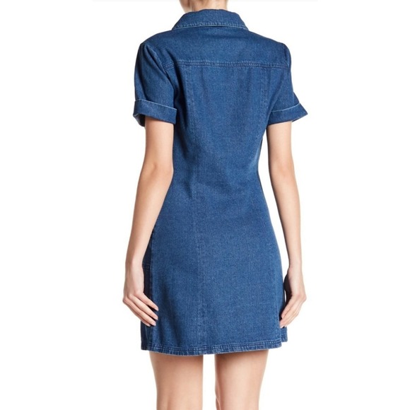 Alexia Admor Denim Romina Shirt Dress Medium - Picture 2 of 16